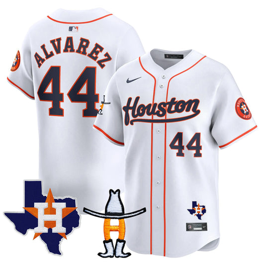Men's Houston Astros Houston Rodeo Patch Vapor Premier Limited Jersey - All Stitched