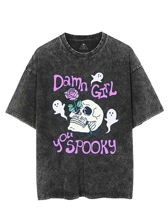 DAMN GIRL YOU SPOOKY VINTAGE GYM SHIRT