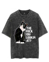 THE FUCK YOU LOOKIN AT? VINTAGE GYM SHIRT