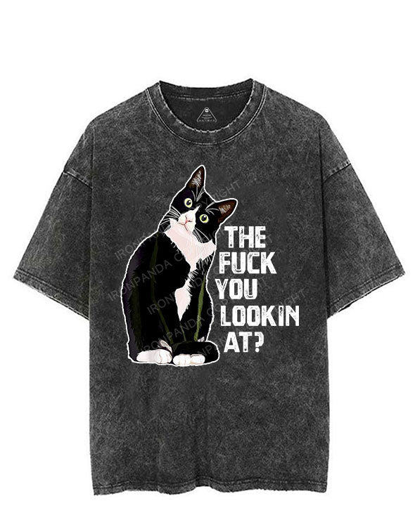 THE FUCK YOU LOOKIN AT? VINTAGE GYM SHIRT