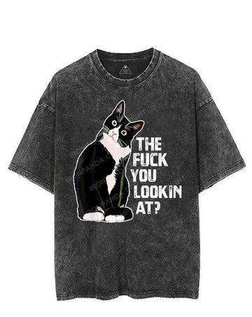 THE FUCK YOU LOOKIN AT? VINTAGE GYM SHIRT