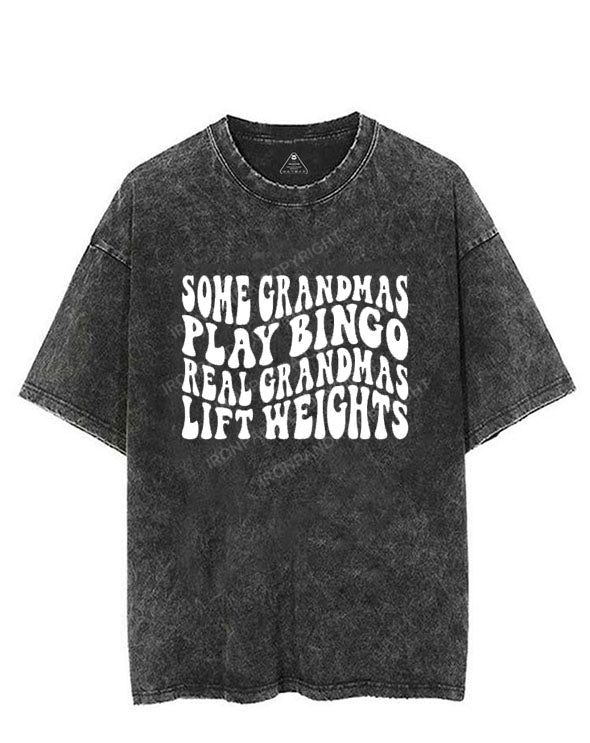 Real Grandmas Lift Weights VINTAGE GYM SHIRT