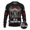 Jesus Firefighter IM A Firefighter Dad Customized 3D All Over Printed hoodie