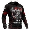 Jesus Firefighter IM A Firefighter Dad Customized 3D All Over Printed hoodie