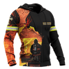 Jesus Firefighter God Will Bring You Through The Fire Customized 3D All Over Printed hoodie