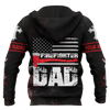Jesus Firefighter IM A Firefighter Dad Customized 3D All Over Printed hoodie