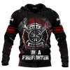 Jesus Firefighter IM A Firefighter Dad Customized 3D All Over Printed hoodie