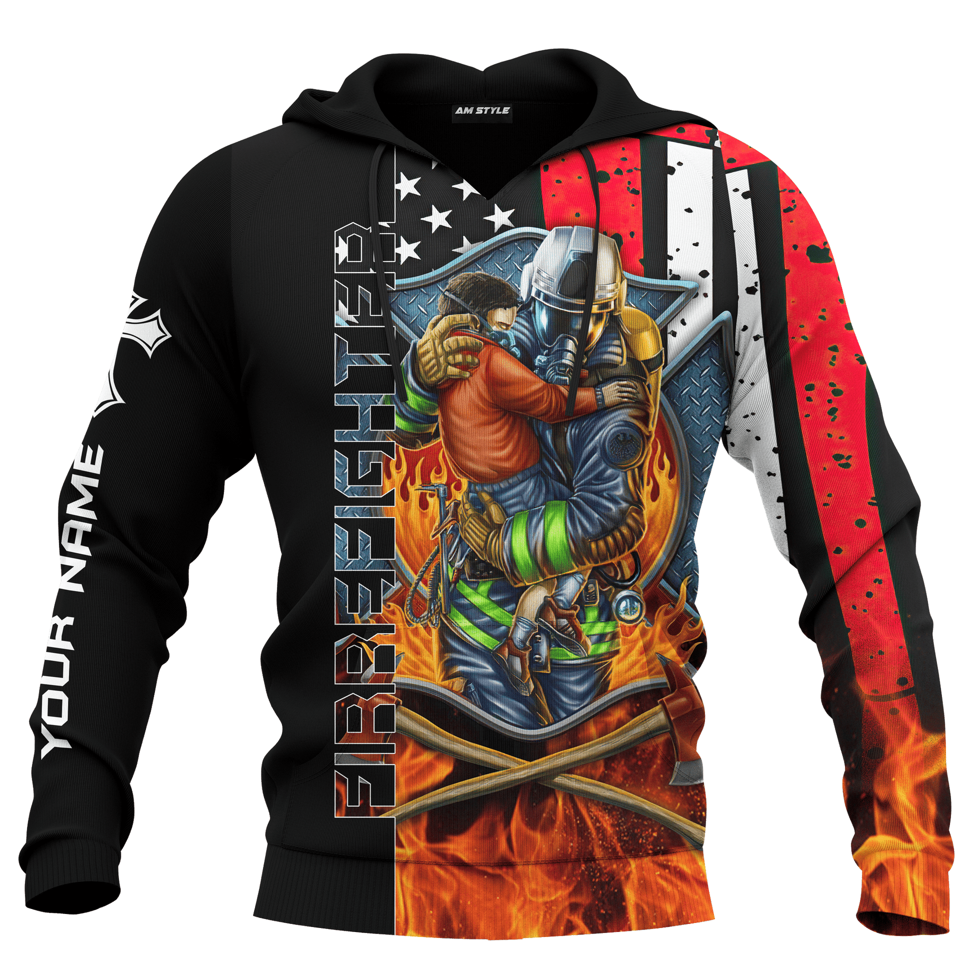 Firefighter Breathtaking Firefighter Customized 3D All Over Printed hoodie