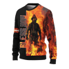 Jesus Firefighter God Bless Firefighter Customized 3D All Over Printed hoodie
