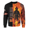Jesus Firefighter God Bless Firefighter Customized 3D All Over Printed hoodie