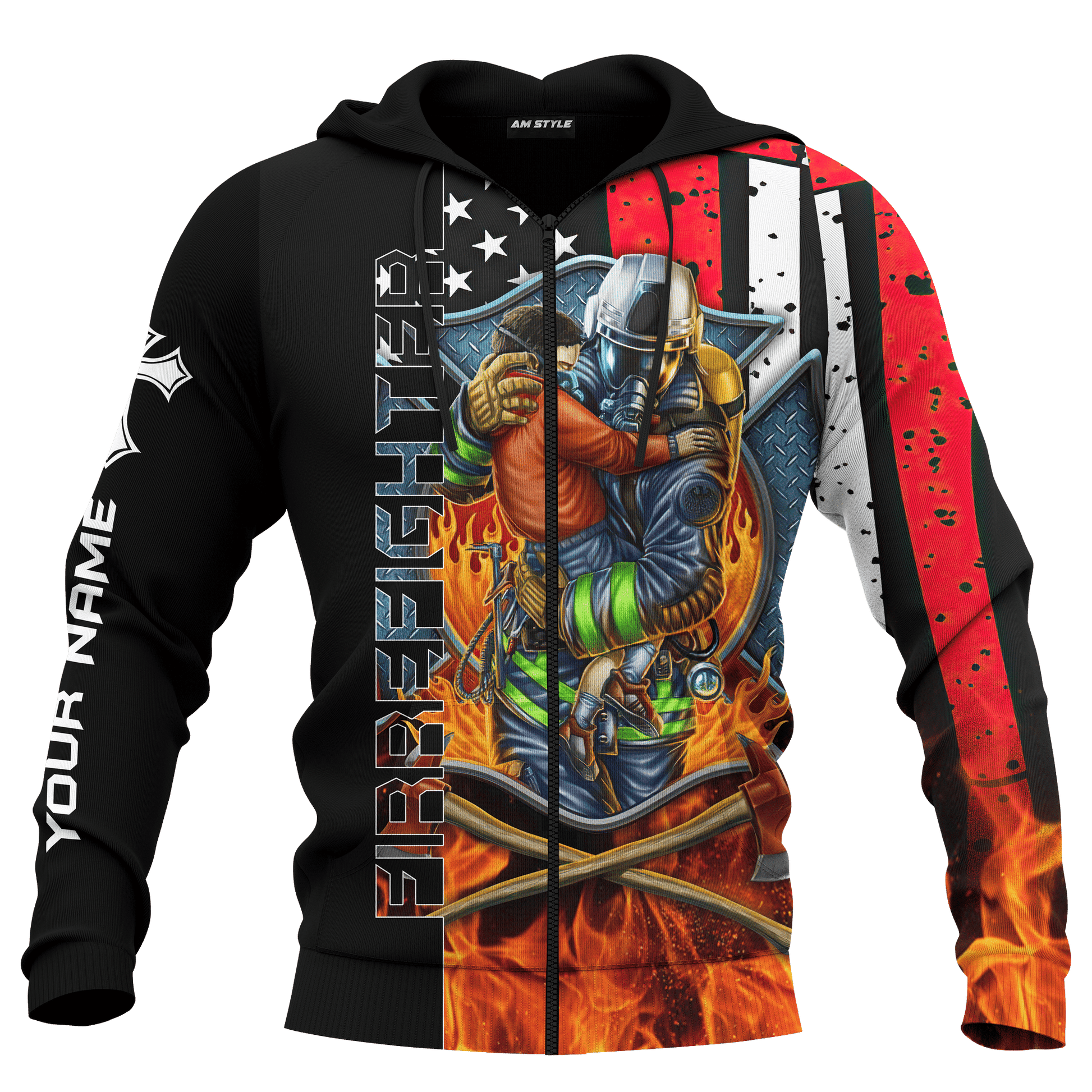 Firefighter Breathtaking Firefighter Customized 3D All Over Printed hoodie