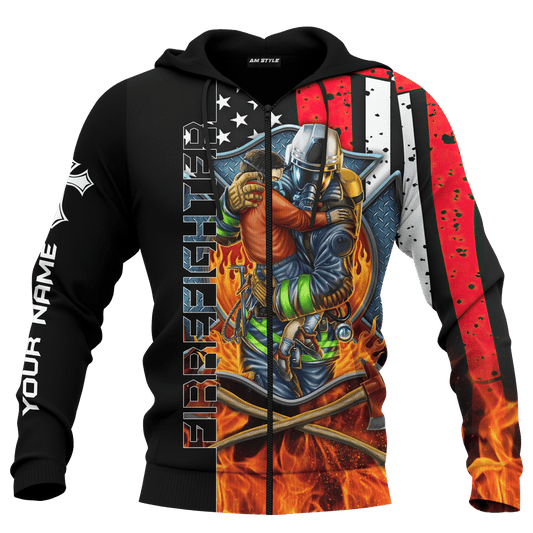 Firefighter Breathtaking Firefighter Customized 3D All Over Printed hoodie