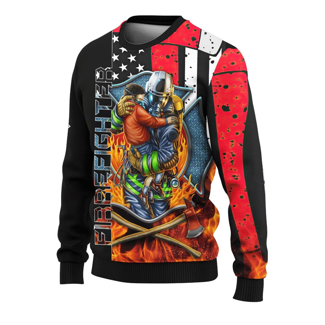 Firefighter Breathtaking Firefighter Customized 3D All Over Printed hoodie