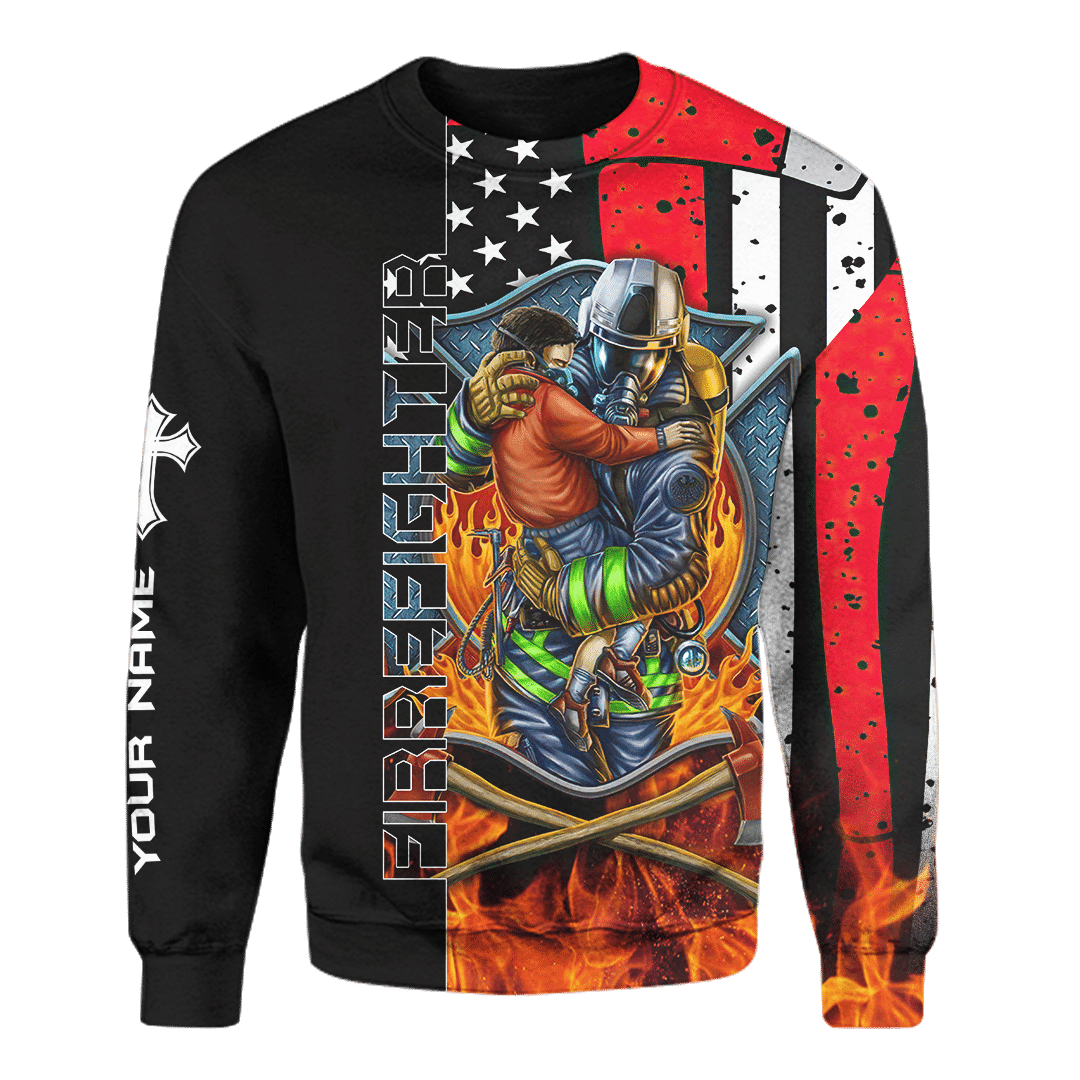 Firefighter Breathtaking Firefighter Customized 3D All Over Printed hoodie