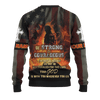 Jesus Firefighter Joshua Bible Verse Be Strong And Courage Customized 3D All Over Printed hoodie