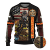 Jesus Firefighter Joshua Bible Verse Be Strong And Courage Customized 3D All Over Printed hoodie