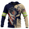 Jesus Firefighter He Is Not Just A Firefighter He Is My Son Customized 3D All Over Printed hoodie