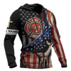 God Will Bring You Through The Fire Jesus Firefighter Customized 3D All Over Printed hoodie