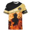 Jesus Firefighter They Shall Walk Through The Fire And Not Burned Customized 3D All Over Printed hoodie