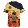 Jesus Firefighter They Shall Walk Through The Fire And Not Burned Customized 3D All Over Printed hoodie