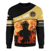 Jesus Firefighter They Shall Walk Through The Fire And Not Burned Customized 3D All Over Printed hoodie