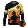 Jesus Firefighter They Shall Walk Through The Fire And Not Burned Customized 3D All Over Printed hoodie