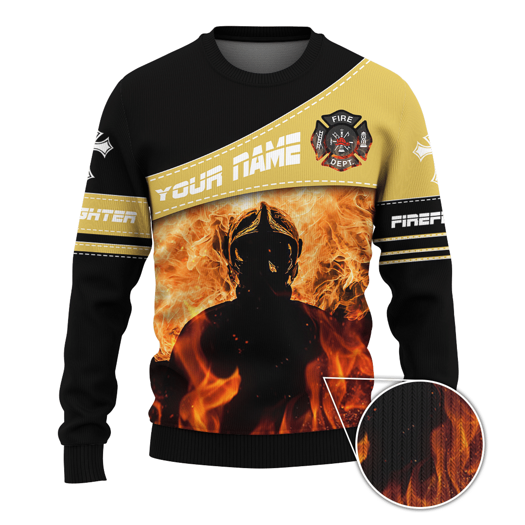 Jesus Firefighter They Shall Walk Through The Fire And Not Burned Customized 3D All Over Printed hoodie