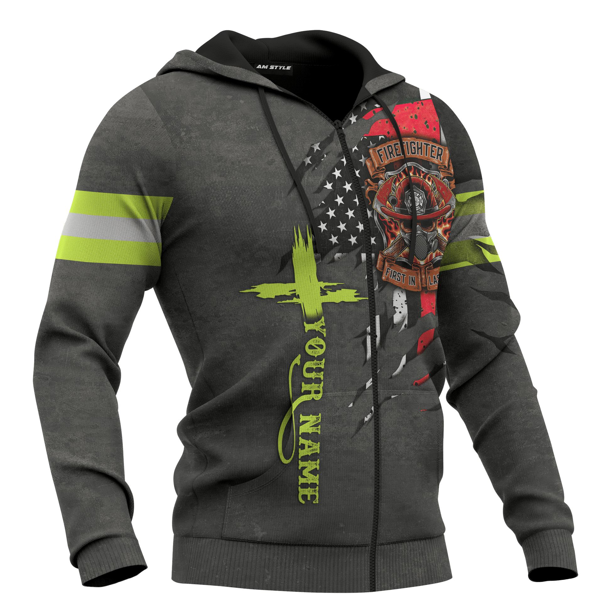 Jesus Firefighter True American Heroes Customized 3D All Over Printed hoodie