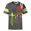Jesus Firefighter True American Heroes Customized 3D All Over Printed hoodie