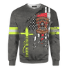 Jesus Firefighter True American Heroes Customized 3D All Over Printed hoodie