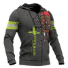 Jesus Firefighter True American Heroes Customized 3D All Over Printed hoodie
