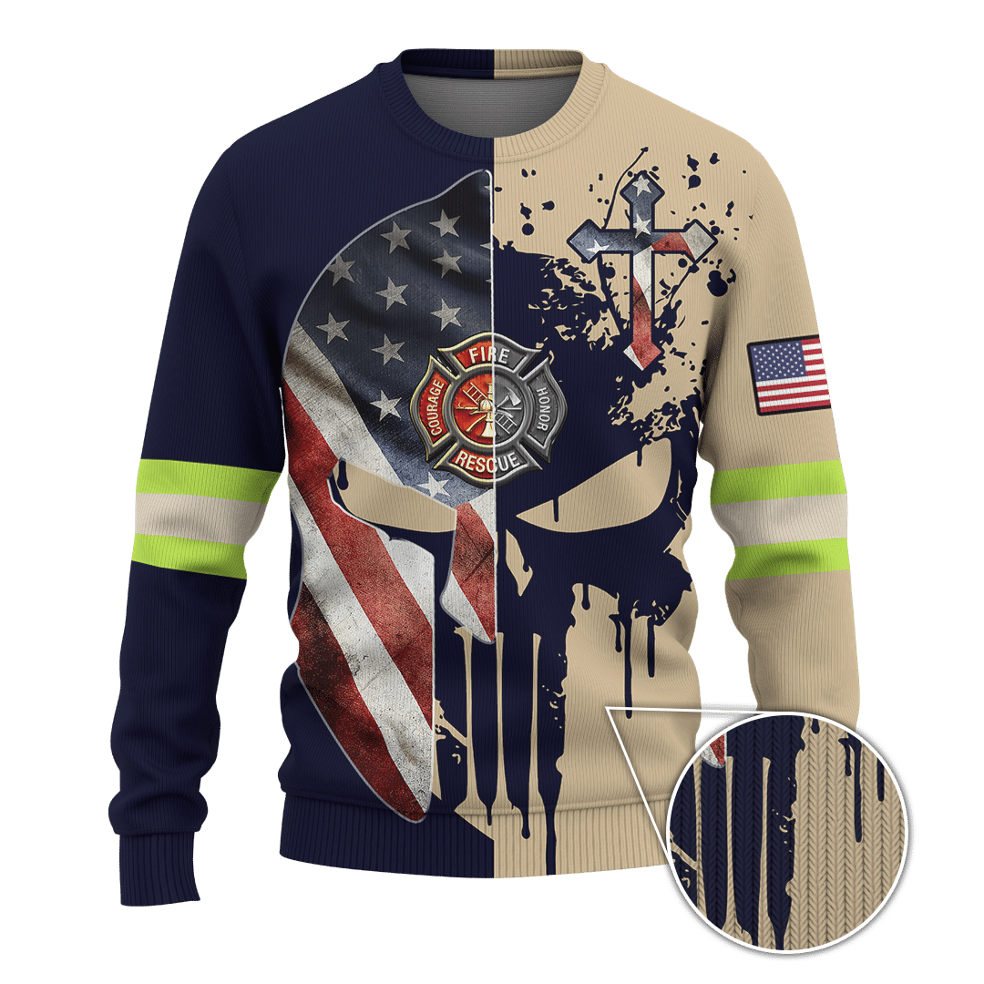 Jesus Firefighter He Is Not Just A Firefighter He Is My Son Customized 3D All Over Printed hoodie