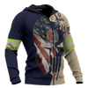 Jesus Firefighter He Is Not Just A Firefighter He Is My Son Customized 3D All Over Printed hoodie