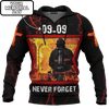 Jesus Firefighter Fireman Prayer Never Forget Customized 3D All Over Printed hoodie