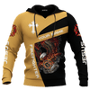 Jesus Firefighter Eagle Fire Department Customized 3D All Over Printed hoodie
