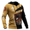 Jesus Firefighter Eagle Fire Department Customized 3D All Over Printed hoodie