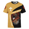 Jesus Firefighter Eagle Fire Department Customized 3D All Over Printed hoodie