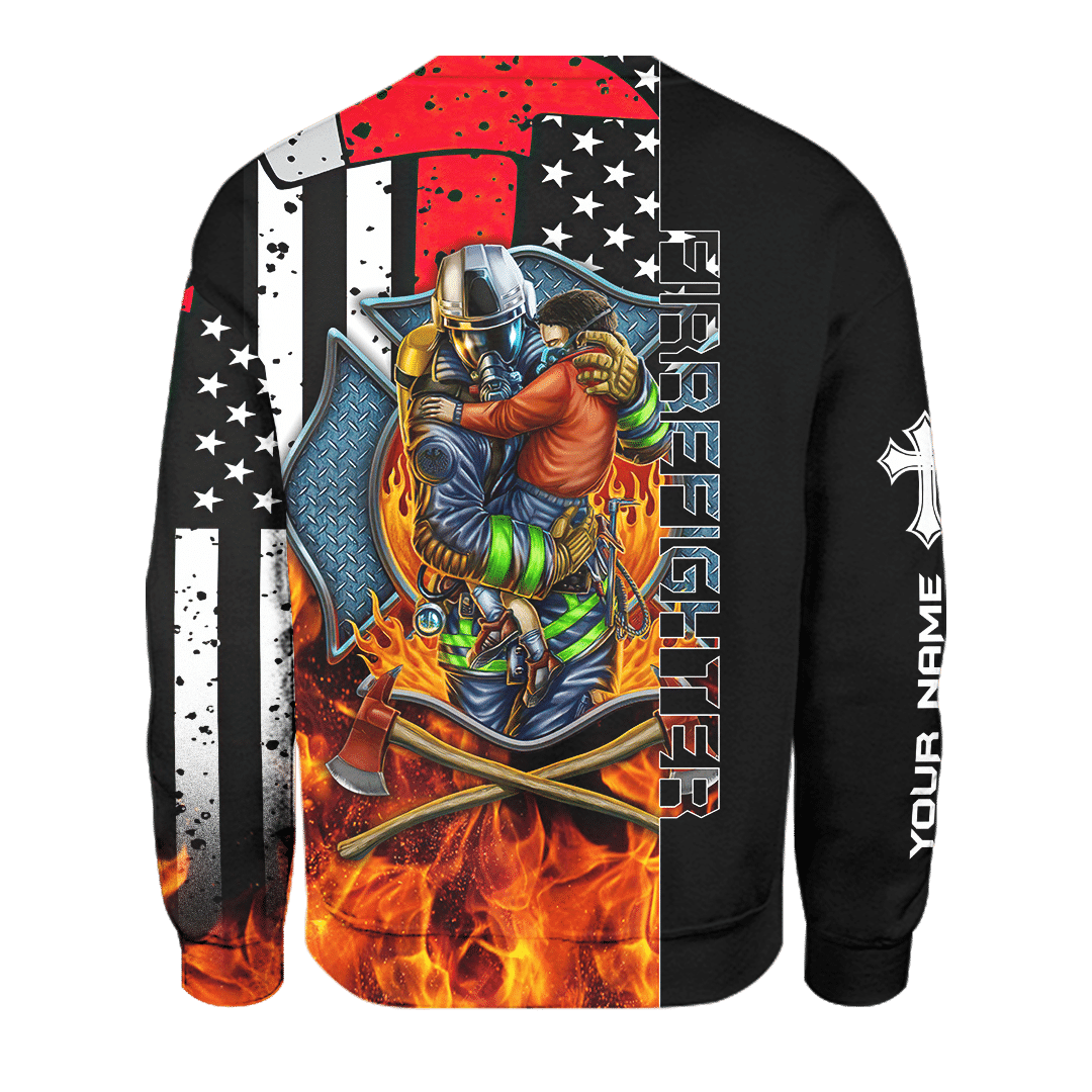 Firefighter Breathtaking Firefighter Customized 3D All Over Printed hoodie