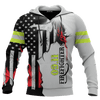Jesus Firefighter First In Last Out Customized 3D All Over Printed Shirt Hoodie
