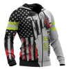 Jesus Firefighter First In Last Out Customized 3D All Over Printed Shirt Hoodie