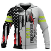 Jesus Firefighter First In Last Out Customized 3D All Over Printed Shirt Hoodie