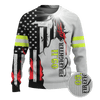 Jesus Firefighter First In Last Out Customized 3D All Over Printed Shirt Hoodie