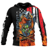 Jesus Firefighter Breathtaking Firefighter Customized 3D All Over Printed Shirt Hoodie