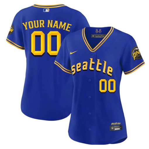 Seattle Mariners 2023 City Connect Fan Made Edition Custom Jersey - All Stitched