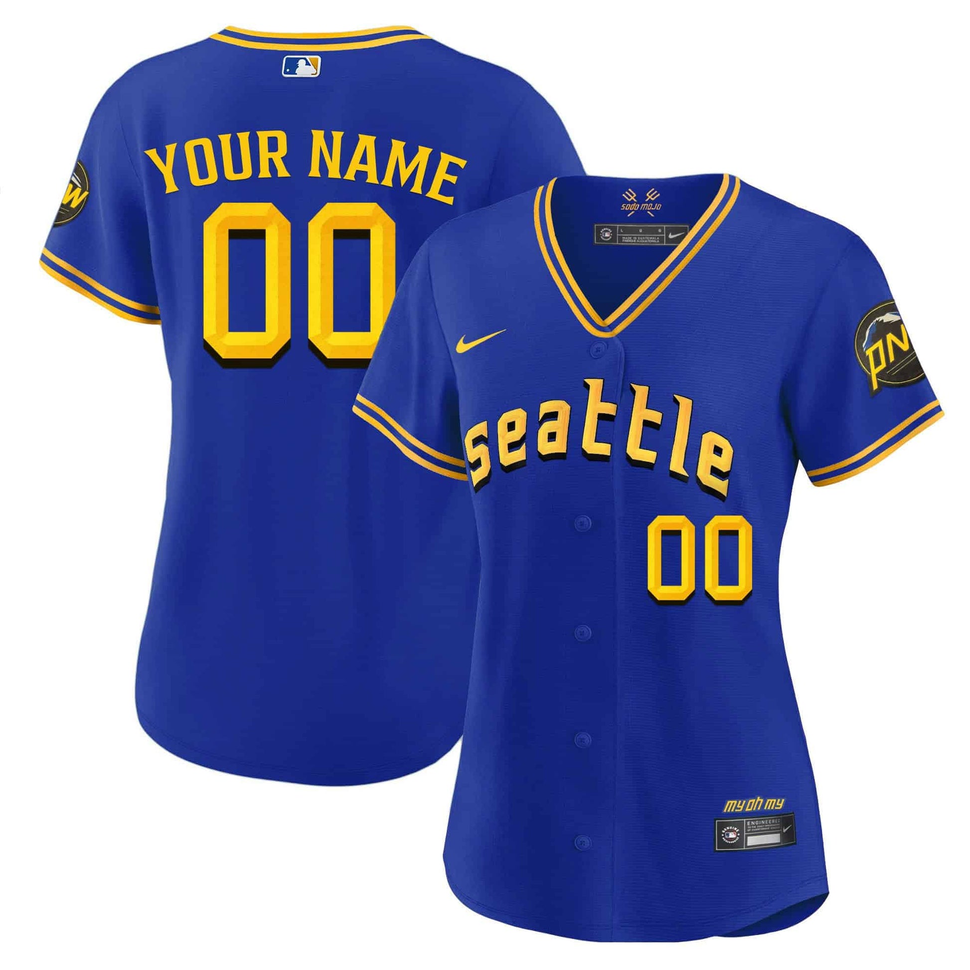 Seattle Mariners 2023 City Connect Fan Made Edition Custom Jersey - All Stitched