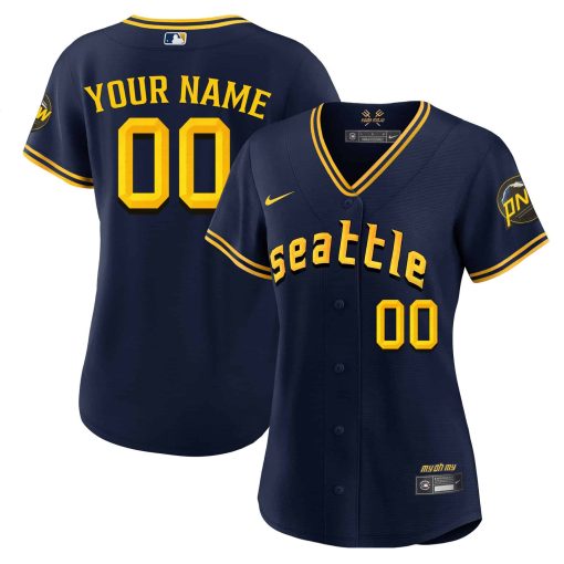 Seattle Mariners 2023 City Connect Fan Made Edition Custom Jersey - All Stitched