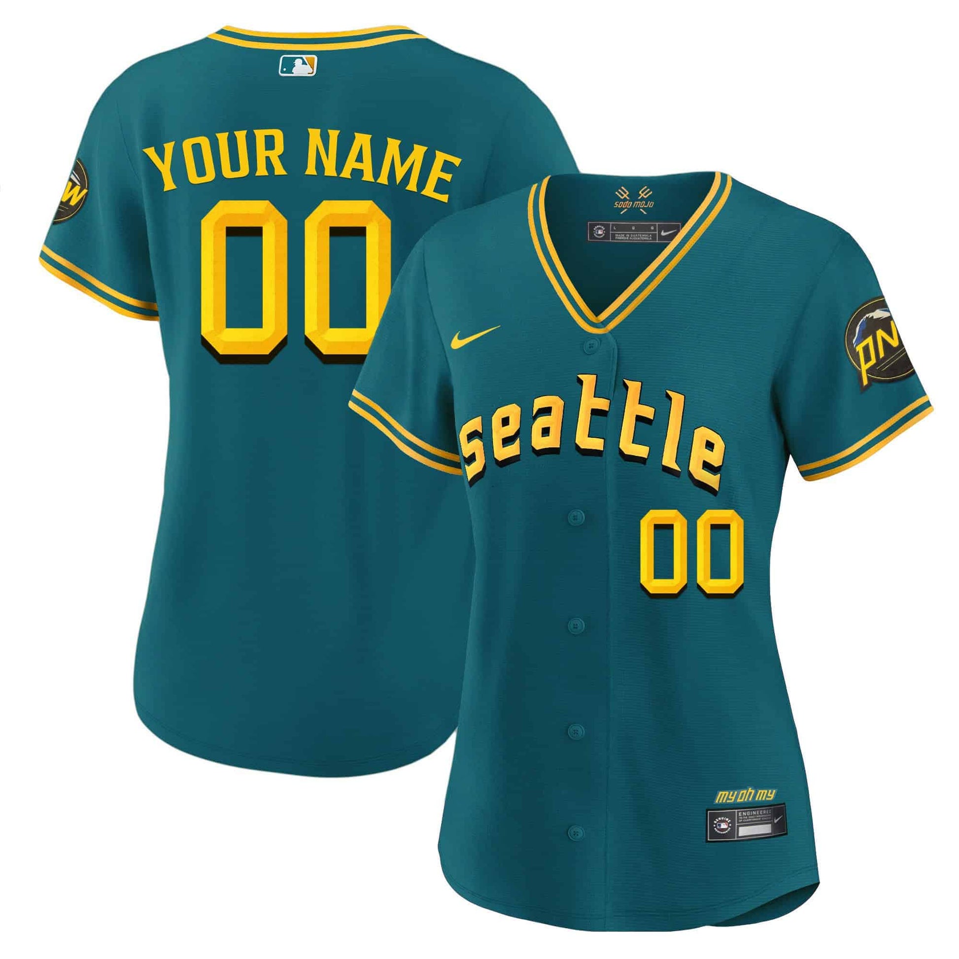 Seattle Mariners 2023 City Connect Fan Made Edition Custom Jersey - All Stitched