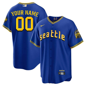 Seattle Mariners 2023 City Connect Fan Made Edition Custom Jersey - All Stitched