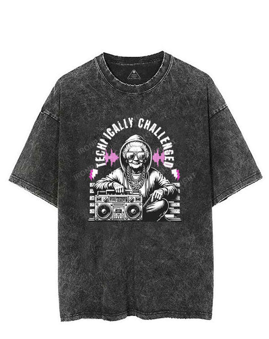 TECH Challenged GRANDMA VINTAGE GYM SHIRT
