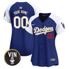 Dodgers Vin Scully Patch Gold Trim Vapor Premier Limited Custom Jersey - All Stitched